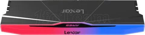 Photo de Kit Barrettes mémoire 32Go (2x16Go) DIMM DDR5 Lexar Ares 2nd Gen RGB 8000MHz (Noir)