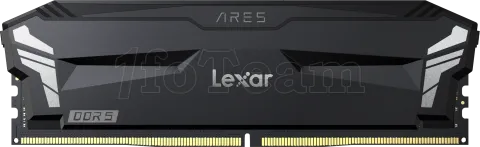 Photo de Kit Barrettes mémoire 32Go (2x16Go) DIMM DDR5 Lexar Ares OC 6000MHz (Noir)