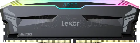 Photo de Kit Barrettes mémoire 32Go (2x16Go) DIMM DDR5 Lexar Ares RGB  6000MHz (Noir)
