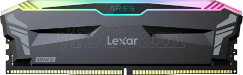 Photo de Kit Barrettes mémoire 32Go (2x16Go) DIMM DDR5 Lexar Ares RGB 6800MHz (Noir)