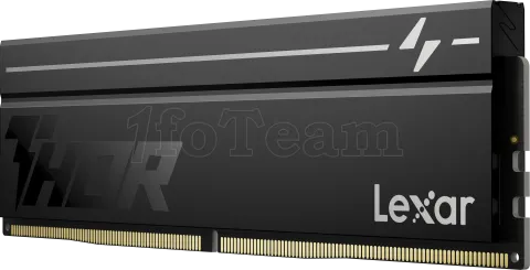 Photo de Kit Barrettes mémoire 32Go (2x16Go) DIMM DDR5 Lexar Thor 2nd Gen 6000MHz CL38 (Noir)