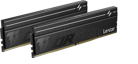 Photo de Kit Barrettes mémoire 32Go (2x16Go) DIMM DDR5 Lexar Thor 2nd Gen 6000MHz CL38 (Noir)