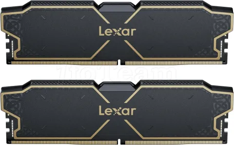 Photo de Kit Barrettes mémoire 32Go (2x16Go) DIMM DDR5 Lexar Thor OC 6000MHz (Noir)