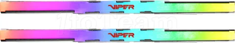 Photo de Kit Barrettes mémoire 32Go (2x16Go) DIMM DDR5 Patriot Viper Venom RGB  7000MHz (Noir)