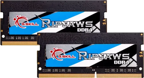Photo de Kit Barrettes mémoire 32Go (2x16Go) SODIMM DDR4 G.Skill RipJaws 3200Mhz (Noir)
