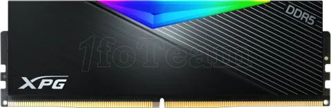 Photo de Kit Barrettes mémoire 64Go (2x32Go) DIMM DDR5 Adata XPG Lancer RGB  5600MHz (Noir)