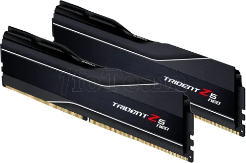 Photo de Kit Barrettes mémoire 64Go (2x32Go) DIMM DDR5 G.Skill Trident Z5 Neo 6000MHz CL30 AMD Expo (Noir)