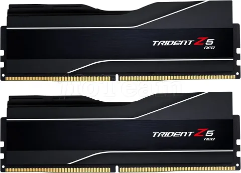 Photo de Kit Barrettes mémoire 64Go (2x32Go) DIMM DDR5 G.Skill Trident Z5 Neo 6000MHz CL30 AMD Expo (Noir)