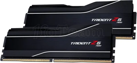 Photo de Kit Barrettes mémoire 64Go (2x32Go) DIMM DDR5 G.Skill Trident Z5 Neo 6000MHz CL30 AMD Expo (Noir)