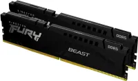 Photo de Kit Barrettes mémoire 64Go (2x32Go) DIMM DDR5 Kingston Fury Beast 5600MHz CL36 (Noir)
