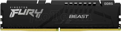 Photo de Kit Barrettes mémoire 64Go (2x32Go) DIMM DDR5 Kingston Fury Beast 5600MHz CL36 (Noir)