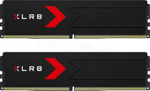 Photo de Kit Barrettes mémoire 64Go (2x32Go) DIMM DDR5 PNY XLR8 Gaming Epic-X 6000MHz (Noir)