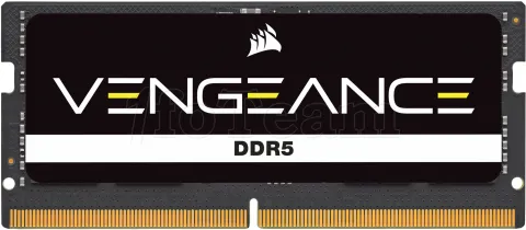 Photo de Kit Barrettes mémoire SODIMM DDR5 32Go (2x16Go) Corsair Vengeance  4800MHz (Noir)