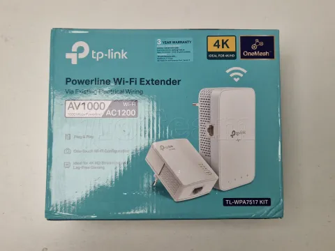 Photo de Kit de 2 Adaptateurs CPL + WiFi Tp-link TL-WPA7517 (AV1000) - SN 2237453X05142 - ID 201793