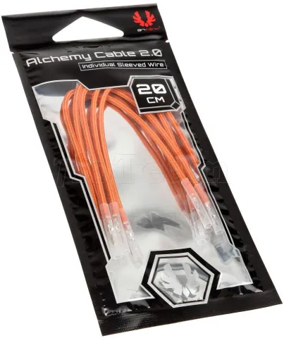 Photo de Kit de câbles alimentation Bitfenix Alchemy 2.0 5x20cm (Orange) -- Id : 158807