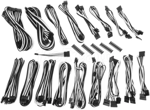 Photo de Kit de câbles modulaires Bitfenix Alchemy 2.0 CSR Series (Noir/Blanc)