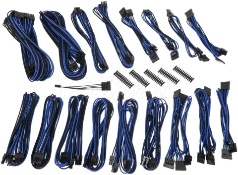 Photo de Kit de câbles modulaires Bitfenix Alchemy 2.0 CSR Series (Noir/Bleu)