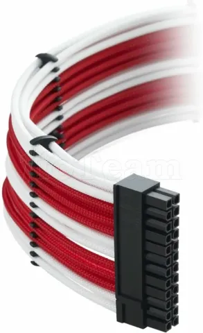 Photo de Kit de câbles modulaires CableMod Classic pour alimentations Corsair (Blanc/Rouge)