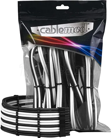 Photo de Kit de câbles modulaires CableMod Pro ModMesh (Noir/Blanc)