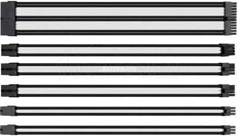 Photo de Kit de câbles modulaires Thermaltake TtMod AC-048 30cm (Noir/Blanc)