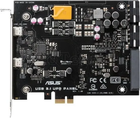 Photo de Kit facade 5,25" Asus - 2 ports USB 3.1 avec connexion sur carte mère