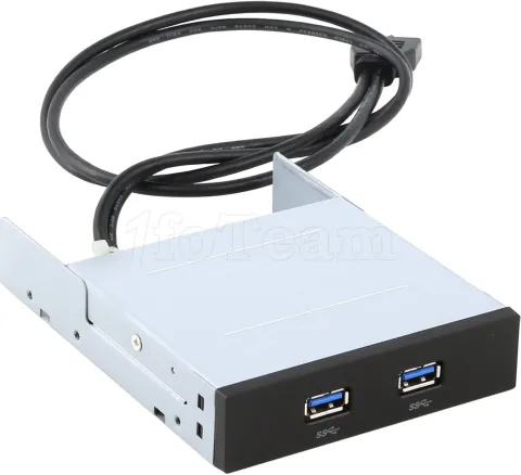 Photo de Kit facade Chieftec 3.5" - 2 ports USB 3.0 (Noir)