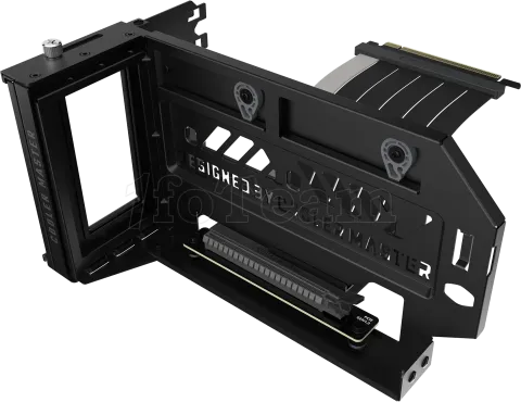 Photo de Kit Riser PCIe 4.0 16X Cooler Master V3 avec support vertical et nappe 16,5cm (Noir)