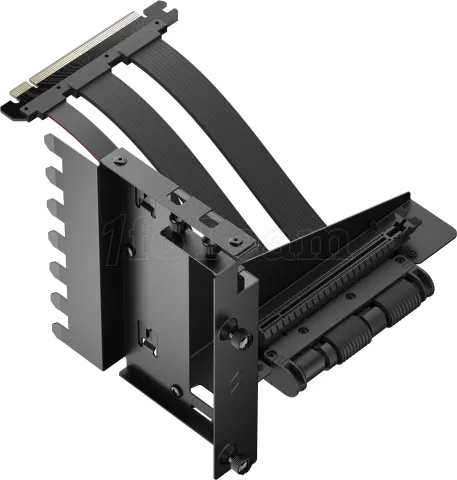 Photo de Kit Riser PCIe 4.0 16X Fractal Design Flex 2 avec support vertical et nappe 20cm (Noir)