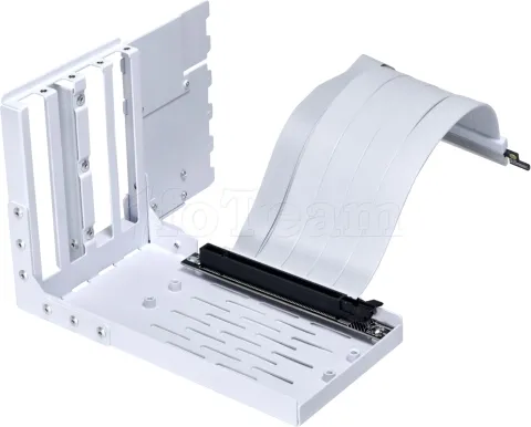 Photo de Kit Riser PCIe 4.0 16X Lian-Li avec support vertical et nappe 20cm (Blanc)