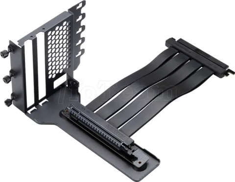 Photo de Kit Riser PCIe 4.0 16X Phanteks Gen4 II avec support vertical et nappe 22cm (Noir)