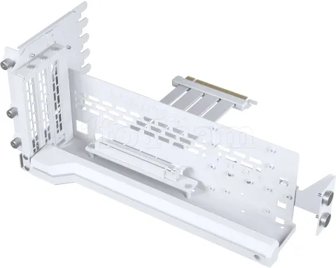 Photo de Kit Riser PCIe 4.0 16X Phanteks Premium RGB avec support vertical et nappe 22cm (Blanc)