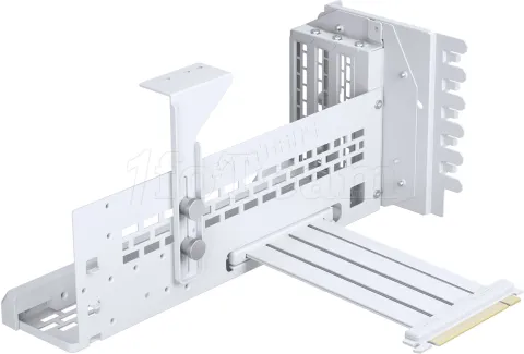 Photo de Kit Riser PCIe 4.0 16X Phanteks Premium RGB avec support vertical et nappe 22cm (Blanc)