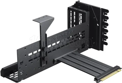 Photo de Kit Riser PCIe 4.0 16X Phanteks Premium RGB avec support vertical et nappe 22cm (Noir)