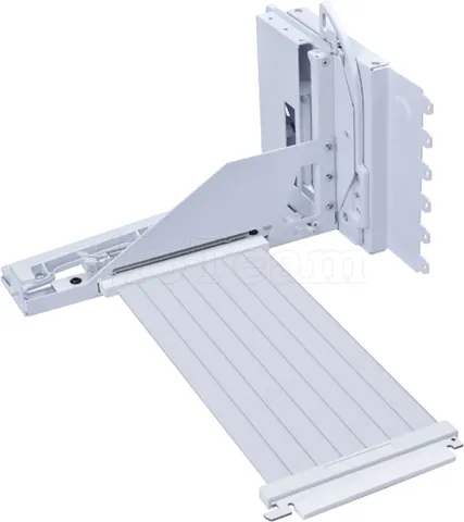 Photo de Kit Riser PCIe 5.0 16X Lian-Li V4 avec support vertical et nappe 20cm (Blanc)