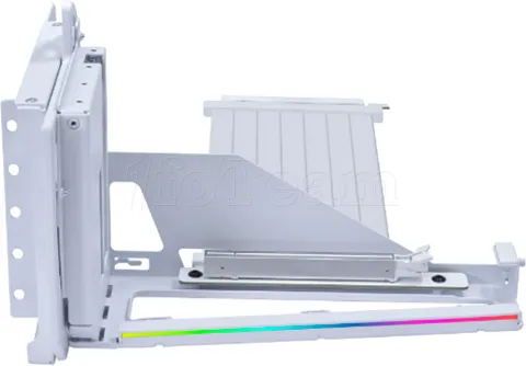 Photo de Kit Riser PCIe 5.0 16X Lian-Li V4 avec support vertical et nappe 20cm (Blanc)