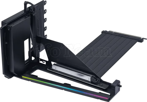 Photo de Kit Riser PCIe 5.0 16X Lian-Li V4 avec support vertical et nappe 20cm (Noir)
