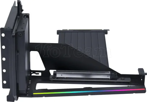 Photo de Kit Riser PCIe 5.0 16X Lian-Li V4 avec support vertical et nappe 20cm (Noir)