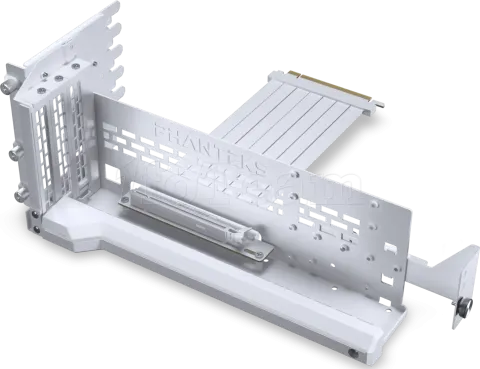 Photo de Kit Riser PCIe 5.0 16X Phanteks Premium Gen5 avec support vertical et nappe 22cm (Blanc)