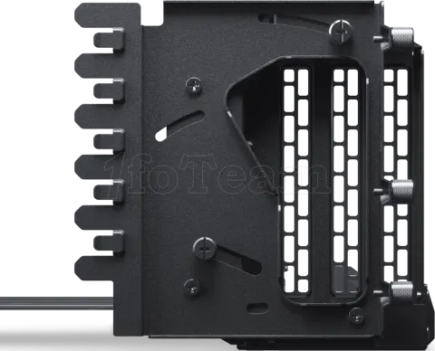 Photo de Kit Riser PCIe 5.0 16X Phanteks Premium Gen5 avec support vertical et nappe 22cm (Noir)