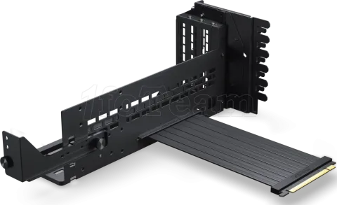 Photo de Kit Riser PCIe 5.0 16X Phanteks Premium Gen5 avec support vertical et nappe 22cm (Noir)