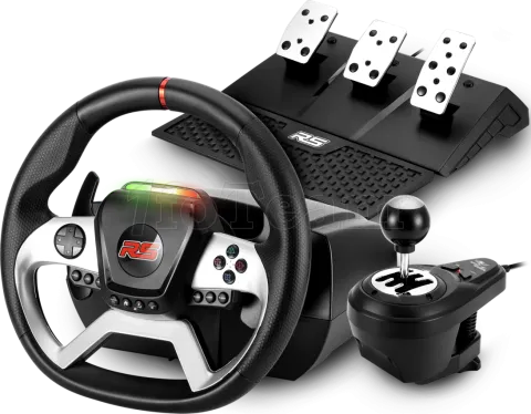 Photo de Kit Volant + Pédalier + Levier de vitesse Spirit Of Gamer Race Wheel Force 1080RS (Noir/Gris)