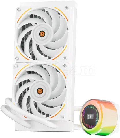 Photo de Kit Watercooling AIO 1stPlayer CC RGB - 240mm (Blanc)