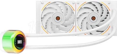 Photo de Kit Watercooling AIO 1stPlayer CC RGB - 240mm (Blanc)