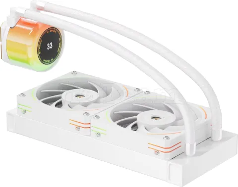 Photo de Kit Watercooling AIO 1stPlayer CC RGB - 240mm (Blanc)