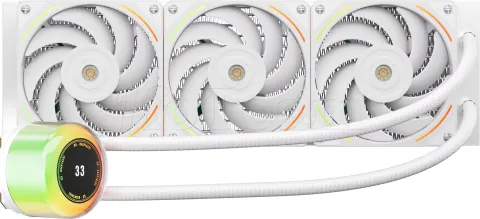 Photo de Kit Watercooling AIO 1stPlayer CC RGB - 360mm (Blanc)