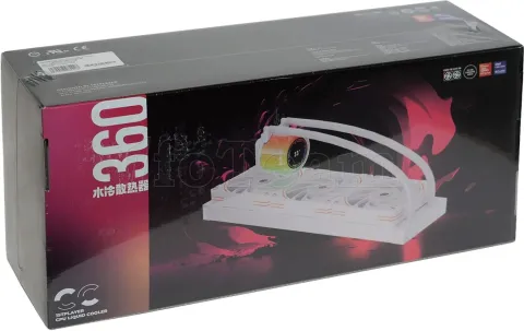 Photo de Kit Watercooling AIO 1stPlayer CC RGB - 360mm (Blanc)
