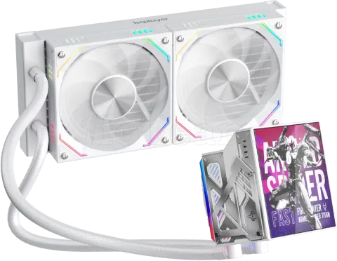 Photo de Kit Watercooling AIO 1stPlayer FT RGB - 240mm (Blanc)
