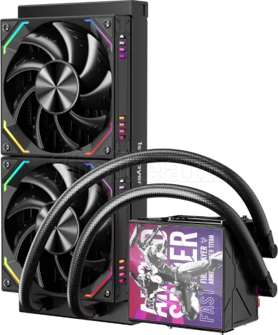 Photo de Kit Watercooling AIO 1stPlayer FT RGB - 240mm (Noir)