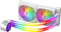 Photo de Kit Watercooling AIO 1stPlayer MT Infinite Space RGB - 240mm (Blanc)