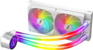 Photo de Kit Watercooling AIO 1stPlayer MT Infinite Space RGB - 240mm (Blanc)